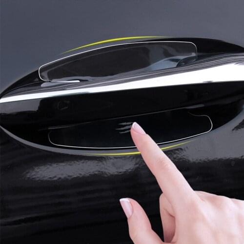 5Pcs TPU Transparent Car Handle Protective Film Car Door Stickers for Dacia Duster Logan Anti-Scratch Resistant Car accessories