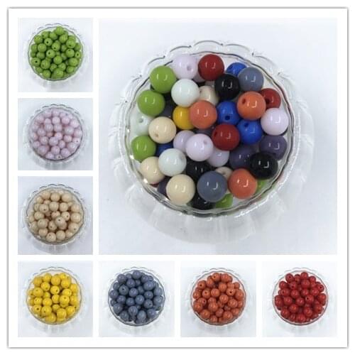 8mmdiy hand beaded material ABS acrylic pearl loose beads to make bracelet necklace earring accessories