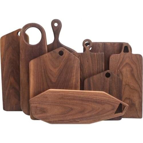 Black Walnut Whole Wood Kitchen Cutting Board Solid Wood Fruit Chopping Board Bread Steak Cutting Tray