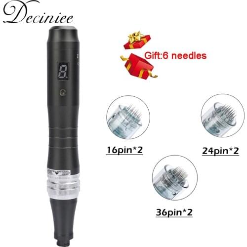 Dr pen Ultima M8 Electric Derma Pen Microneedle Pen Therapy bb glow Beauty Machine Digital Display with 6pcs Cartridges Needles