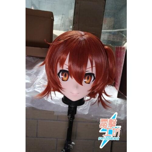 KM1340)Quality Handmade Female/Girl Resin Japanese Cartoon Character Animego Cosplay Kigurumi Mask Crossdresser