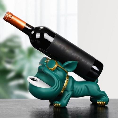 Creative Cat Dog Shape Stable Wine Rack Stand Holder for Home Decor