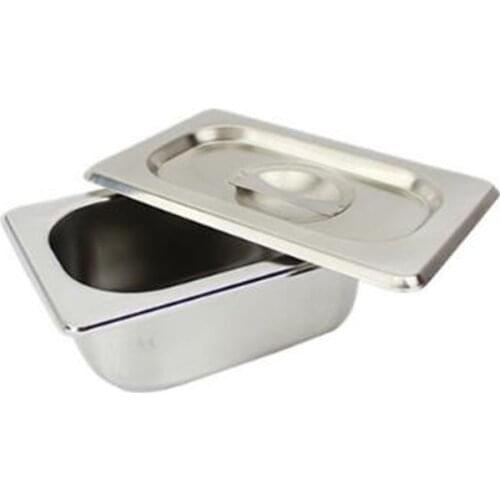 Metal aluminum Bain Marie 0.85L Jam Food Pan buffet warmer Inserts ice sauce soup stock pots tureens storage box bin with lid