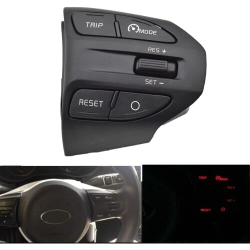 Multifunctional Steering Wheel Buttons For Kia RIO 2018 2019 X-LINE K2 RIO 4 Cruise Control Remote Volume Bluetooth Car Switches