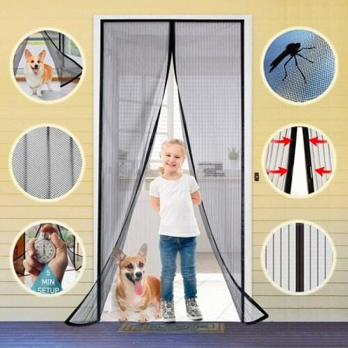 NEW Magnetic Anti-Mosquito door curtain Screen Door Hands-Free Mosquito Net Door Net Anti Fly Insect Door Screen Magnetic Door