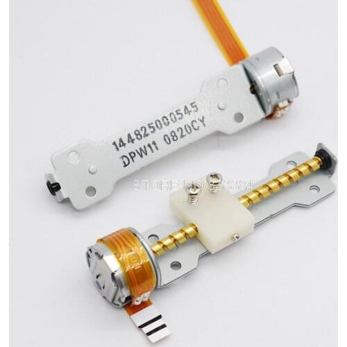 NEW 2pcs Nidec 3V-6V DC 2 phase 4 wire Micro stepper motor with slider dia15MM Rod 50MM Step angle 18 degrees