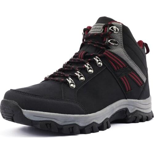 Outdoor Durable Waterproof Hiking Shoes Men Trekking Shoes Anti-slip Walking Climbing Shoes Mountain Shoes Hunting Men Sneakers
