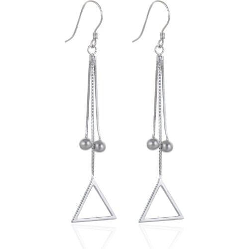 Silver 925 Jewelry Making Korean Tassel Earrings