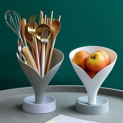 Storage Rack Creative Multifunctional Plastic Funnel Drain Chopstick Cage for Kitchen