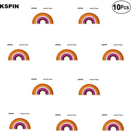 Sun Set Pride Rainbow Shape Badge Lapel Pin Brooches Pins Flag badge Brooch Badges