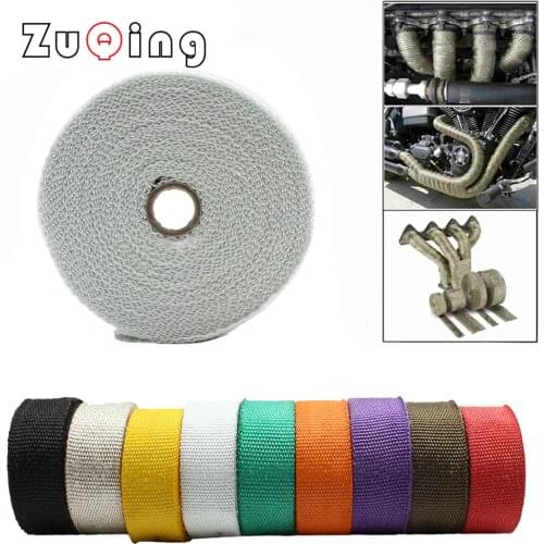 Motorcycle Exhaust 5cm*5m Exhaust Heat Incombustible Turbo Manifold Thermal Exhaust Tape Mainfold Heat Insulation Cloth Roll
