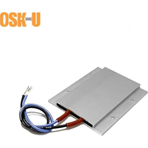 Thermostat PTC Heater Element 220V 77x62x6mm Constant Temperature Heating Plate Aluminium Cover 170/200/230/250C Heating Element