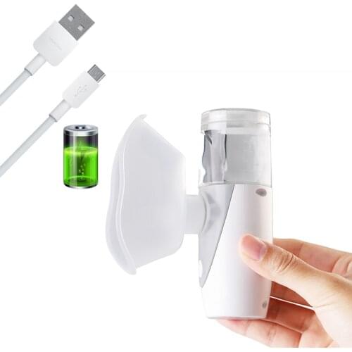 Ultrasonic Atomizer Rechargeable Handheld Atomizer Humidifier Inhaler Silent Atomization Fine Particles Asthma Nebulizador
