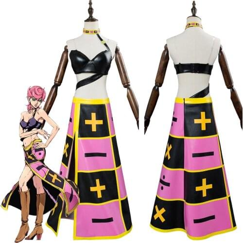 JoJos Bizarre Adventure Golden Wind Trish Una Cosplay Costume Women Outfits Suit Halloween Carnival Costumes