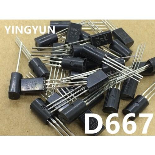 100PCS/Lot 2SD667AC D667 2SD667 TO-92L New original
