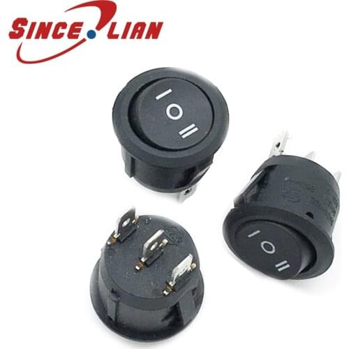 100Ppcs/lot ON/OFF Boat Rocker Switch 3A/250V Dash board Truck Environmental rocker switch High quality reset rocker switch