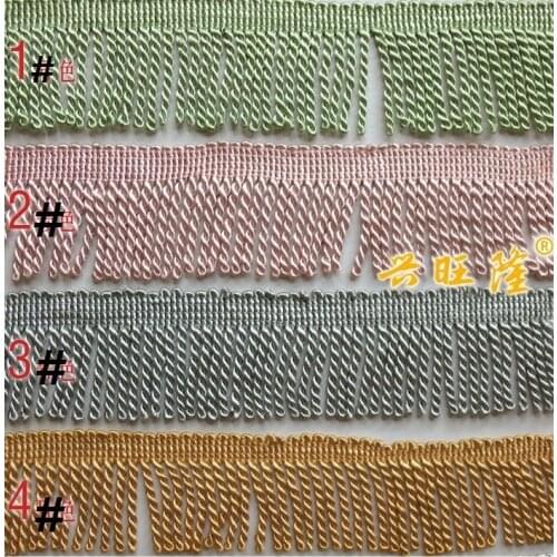 11yards Curtain Sofa Decoration Lace Trim Diy Accessories Tassel 6CM Wide