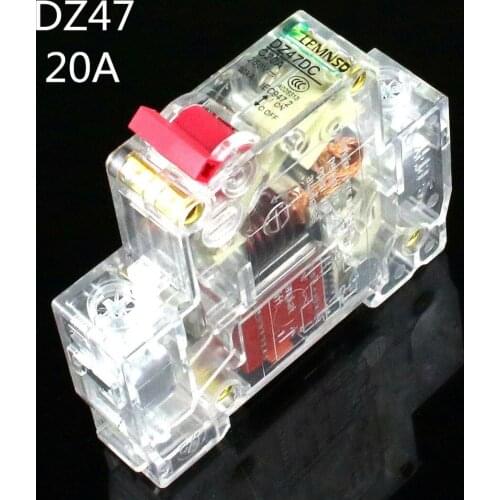 1P 20A 230/400v~Mini Circuit breaker MCB C45 C type AC DC