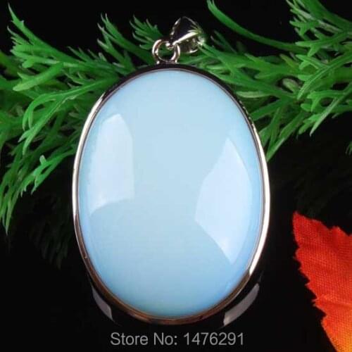 42X32MM Opalite Opal Oval Bead Gem Pendant 1PCS
