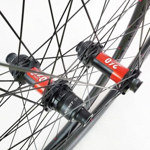 29er 30mm x 30mm MTB carbon rims, NEW 350 36T center lock straight pull 15*100/12*142 cx-ray spokes and secure lock nipples