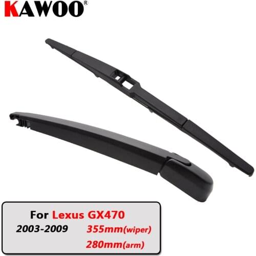 KAWOO Car Rear Wiper Blades Back Window Wipers Arm For Lexus GX470 Hatchback (2003-2009) 355mm Auto Windscreen Blade