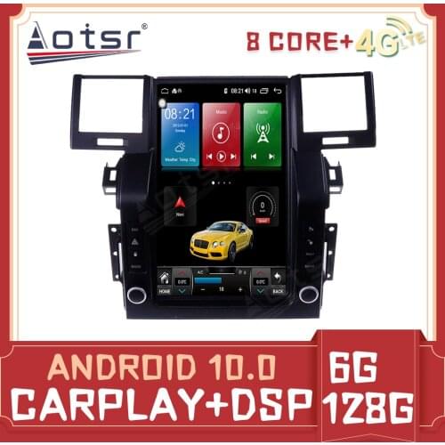Tesla Android Car GPS Navigation For Land Rover Range Rover Sports 2005+ Headunit Multimedia Player Stereo Radio Carplay 4G SIM