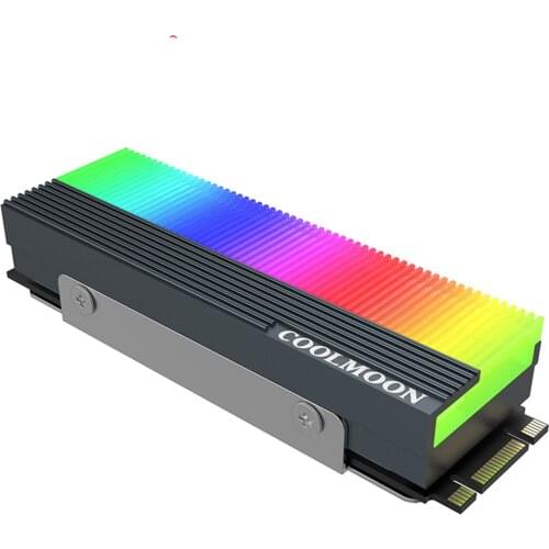 CM-M7S M.2 ARGB SSD Heatsink Cooler 2280 ARGB Solid State Drive Hard Disk Radiator Heat Dissipation Pad