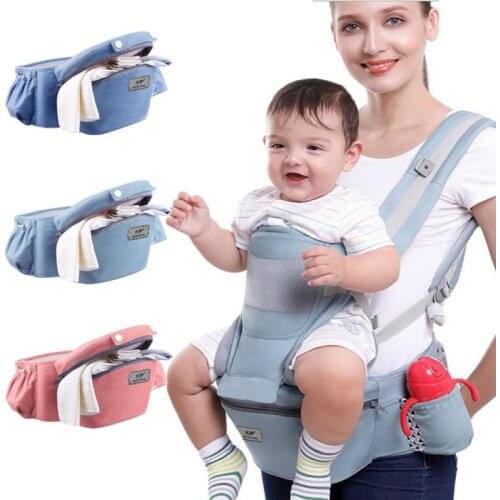 Baby Shoulder Strap Portable Childrens Strap Backpack Thickened Shoulder Ergonomic Baby Strap Storage Section BackpacksCarriers