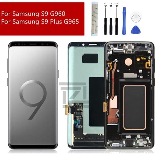 For Samsung Galaxy S9 LCD g960 Display S9 Plus g965 Touch Screen Digitizer Assembly with frame display S9 screen Repair Parts