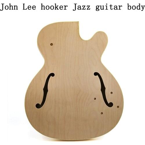 John Lee hooker jazz guitar body maple plywood back side panel solid wood composite production