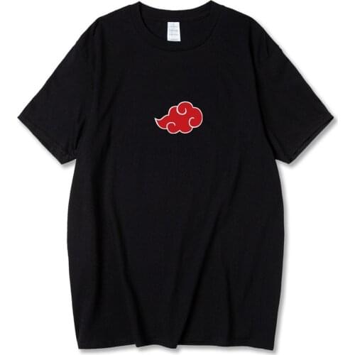 Japanese Anime Cloud print Cotton T Shirt Men Harajuku T-Shirts Streetwear Tee Tops Japanese Brand Clothing Funny Hip Hop 2021