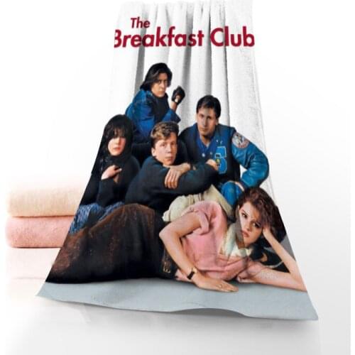 Hot Sale Custom The Breakfast Club 35x75cm And 70x140cm Daily Exercise Fitness Fast Dry Face Bamboo Fiber Towel