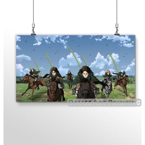 Canvas Anime Attack on Titan Pictures Home Decoration Paintings Poster HD Prints Wall Art Modular Living Room Framed