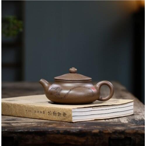 Bian Fu Hu China Kettle Ceramic Teapot For Tea Puer Oolong Tea Set Handmade