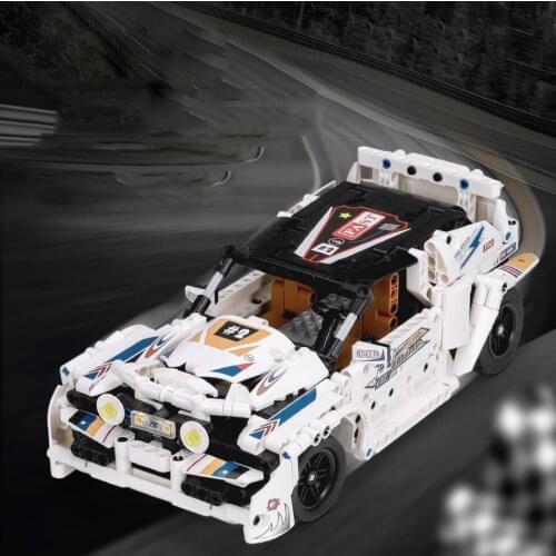 Technical Rally racing building block 2.4Ghz radio remote control Vehicle bricks model rc car toys collection for boys gifts