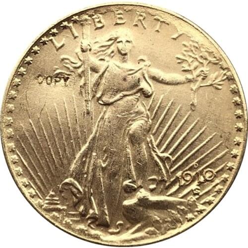 1910-D $20 St. Gaudens Coin Copy Free shipping