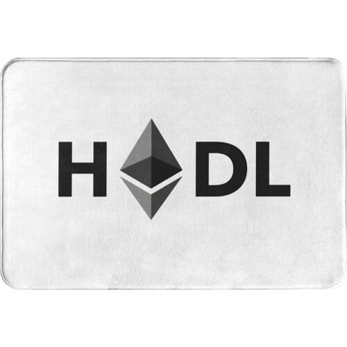 Ethereum Crypto Miners Bedroom Mat HODL ETH Doormat Kitchen Carpet Entrance Door Rug Home Decor