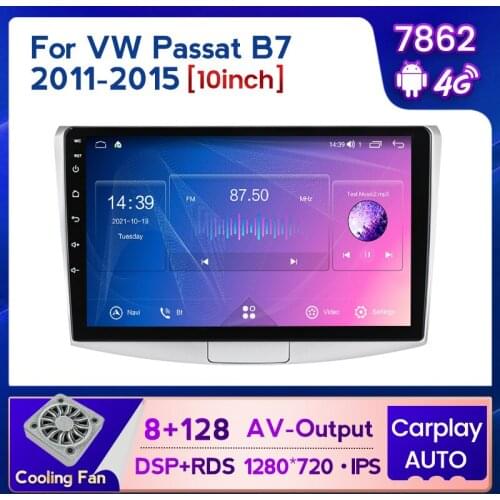 Navifly Android 11 Octa core Autoradio gps navigation multimedia For VW Volkswagen Passat B7 B6 2010-2015 Magotan CC 1280*720IPS