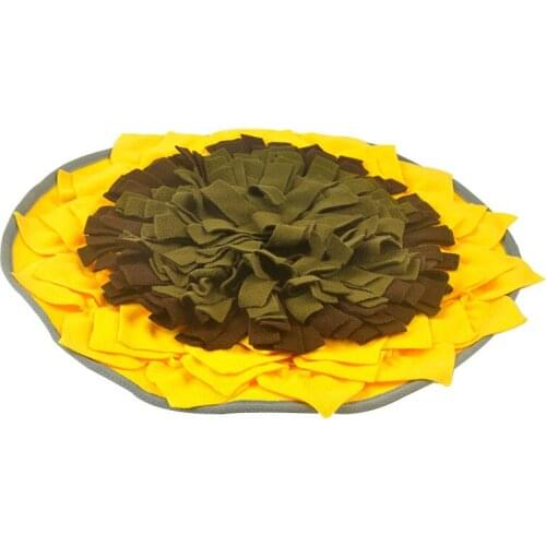 Pet Training Disassemble and Wash Pet Sniff Blanket Easy To Hold Cat and Dog Blanket Sunflower Treasure Mat