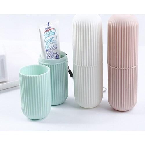 Portable Toothbrush Storage Box Bathroom Accessories Toothbrush Box Travel Toothpaste Organizer Toothbrush Holder