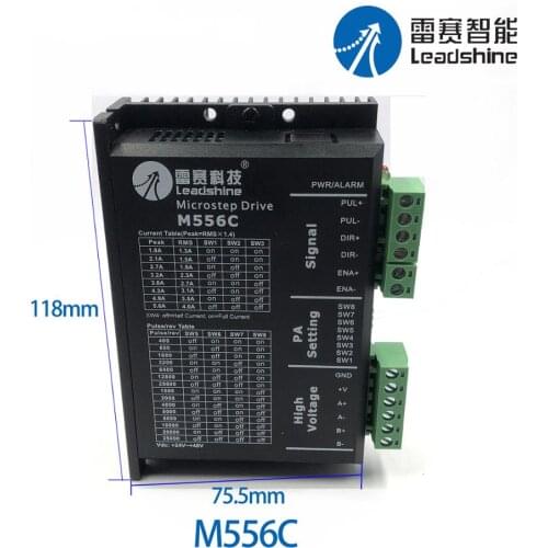 Original Leadshine M556C M556C-24V NEMA17 Stepper Motor Drive NEMA23 Stepper Motor Driver