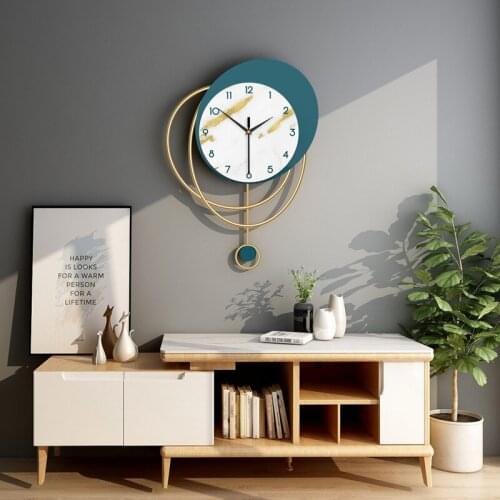 Luxury decoration wall clock living room Nordic household clock personality creative clock wall simple modern art wall watch