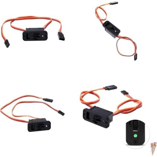 TOYZHIJIA New 1 PC Heavy Duty RC Switch With LED Display JR RC On Off Connectors Accessory For Receiver RC Accessories