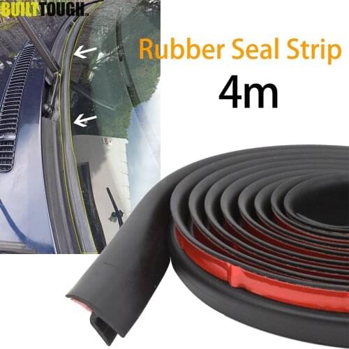 H-Type 4M Rubber Car Front Rear Windshield Panel Seal Strip Weatherstrip Dustproof For Ford VW Toyota Nissan Hyundai Kia Acura