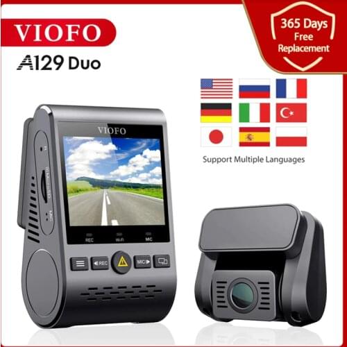 VIOFO A129 Dual Channel 5GHz Wi-Fi Full HD Dash Camera DashCam IMX291 Dual Starvis Sensor HD 1080P Car DVR Optional Rear Camera