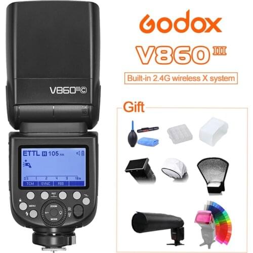 Godox V860III Speedlite Camera Flash 2.4G E-TTL/M HSS Flash Light for Canon Sony Nikon Fuji Olympus Panasonic Pentax Camera