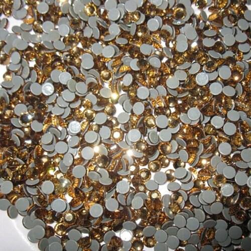 High level super cutting of size ss30 lt topaz color with 288 pcs each pack ,free shipping of cutting hot fix rhinestone