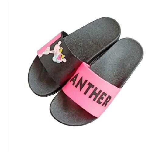 Women Slippers Cartoon Sandal Slides Outdoor Pink Panther Non-slip Bathroom Home Slipper Beach Female Slipper Pink Panther shoes