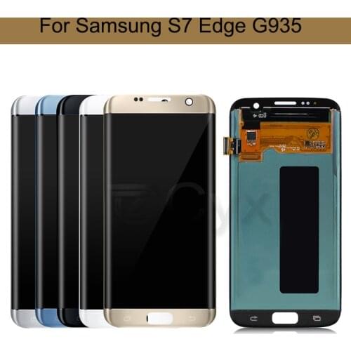For Samsung S7 edge LCD Display Touch Screen G935W G935FD LCD Digitizer Assembly G935A Screen Replacement with Burn Shadow