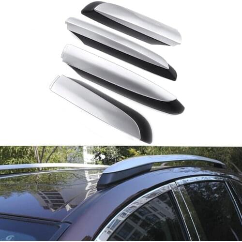 4PCS For Toyota RAV4 RAV 4 XA40 2013 2014 2015 2016 2017 2018 Silver Roof Rack Bar Rail End Replacement Cover Shell Accessories